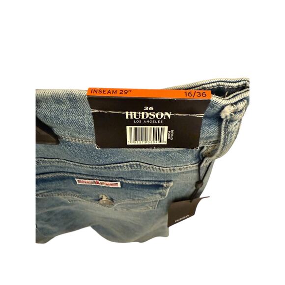 Women’s Hudson Mid-Rise Straight Leg Icy Blue Denim Jeans Size 36/16 NWT - Picture 7 of 8